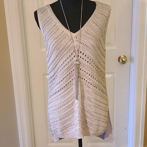 WHBM Shimmery Gold Sweater